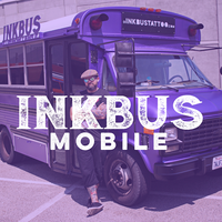 INKBUS Mobile - Markoon relaxing in front of the original INKBUS in India